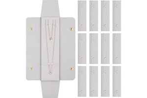 Remuuly 6Pcs/12 Pcs Necklace Travel Case No Tangle Necklace Pouch Travel Jewelry Organizer Bridesmaid Gifts for Wedding Christmas Microfiber Jewelry Pouch Storage Bag for Women