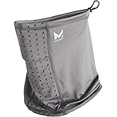 MISSION All-Season Adjustable Neck Gaiter, Charcoal - Lightweight - Ultra-Drying Fabric - Absorbs Sweat in Seconds - UPF 50 S