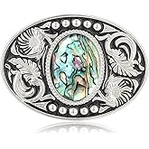 HUABOLA CALYN Vintage American Belt Buckle Men Western Cowboy Luminous Scorpion Tiger eye Black agate Belt Buckles