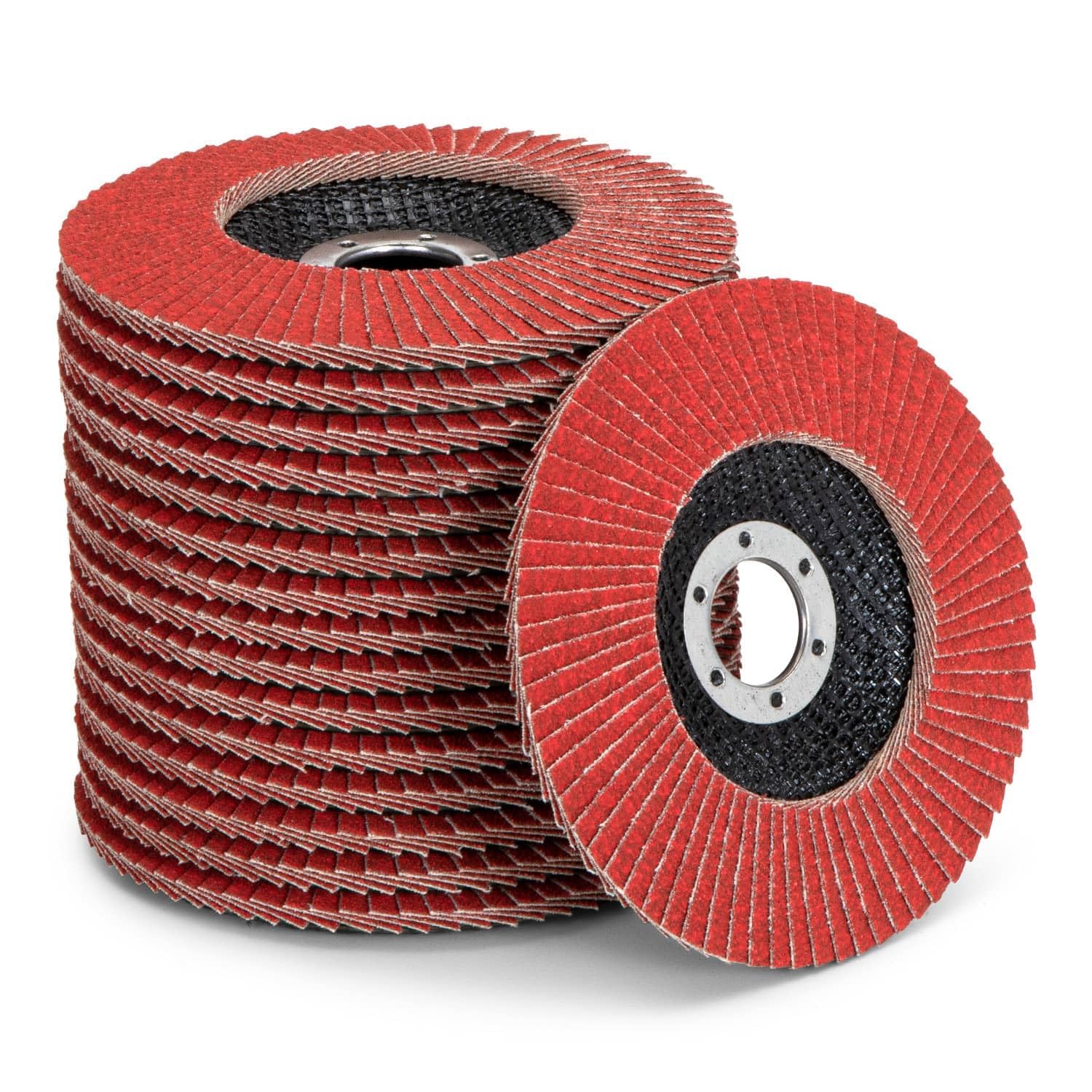 Flap Grinding Discs │ brown │ 10 pieces │ Ø 115 mm │ grain 80 │ Standard │ Fan Discs │ Sanding Sheets