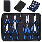 Shynek Jewelry Making Pliers Tools, 8pcs Micro Jewelry Pliers Set for Jewelry Making Supplies