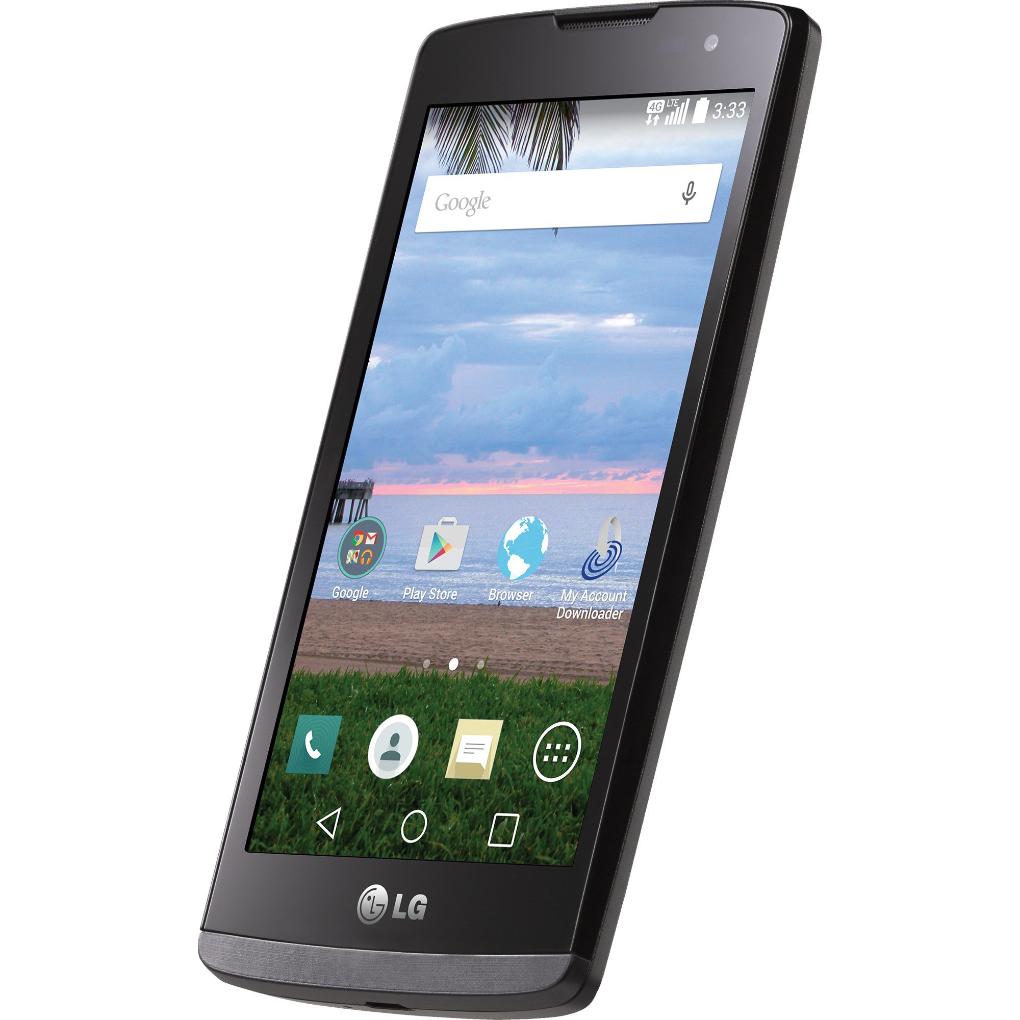 TracFone LG L33L Sunset 4G LTE Android Prepaid Smartphone Amazon