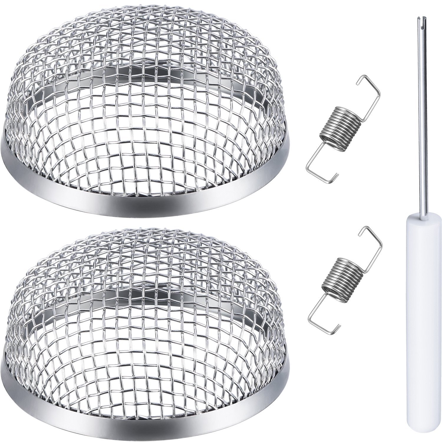 Photo 1 of TOODOO 2 Pack Flying Insect Screen RV Furnace Vent Screen RV Water Heater Vent Cover 2.8 Inch Stainless Steel Mesh with Installation Tool