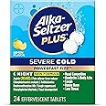 Alka-Seltzer Plus Severe Night Cold PowerFast Fizz Effervescent Tablets, Cold Medicine for Nasal Congestion, Headaches, Cough, Body Aches and More, 20 Count, Packaging May Vary