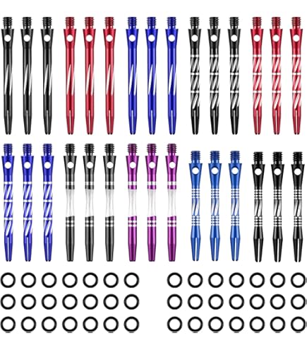 Aste Freccette Red Dragon DRX Alluminio Medio Nero - Confezione Da 6 Pezzi (2 Set) - 46mm - Foto 9