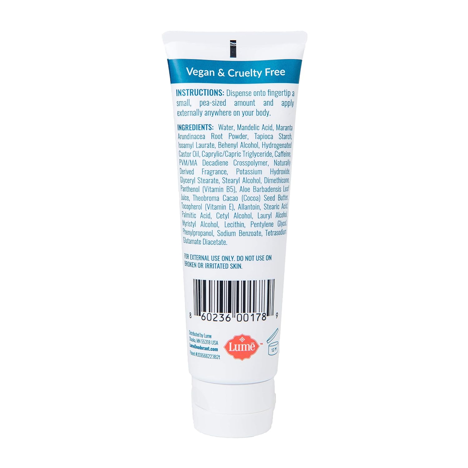 Lume Deodorant For Underarms & Private Parts 3oz Tube (Crisp Juniper) : Beauty