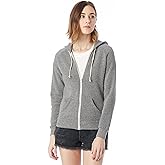 Alternative Women's Zip-Up Hoodie, Eco-Fleece Vintage Adrian Hooded Crewneck