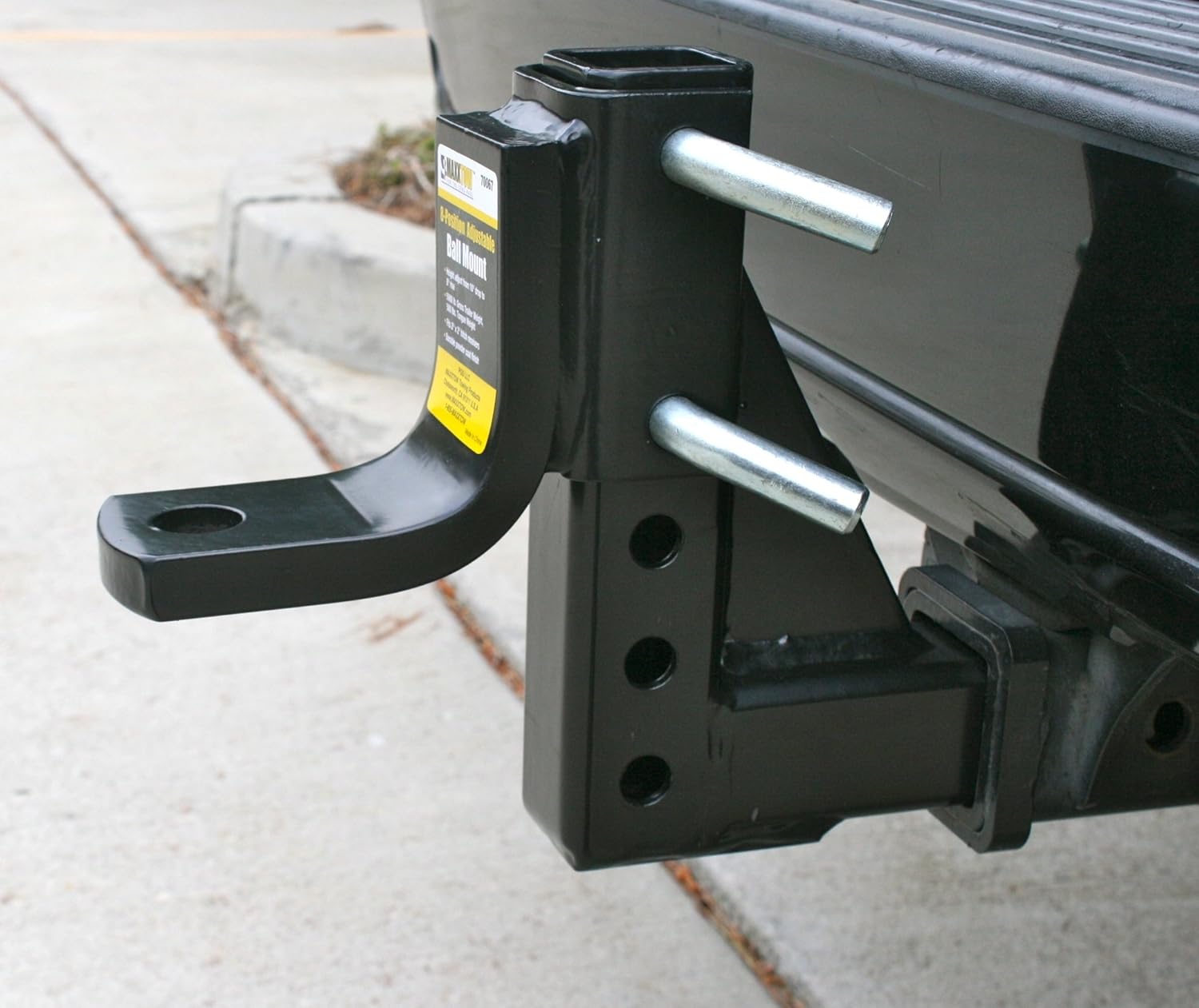 MaxxHaul 70067 8-Position Adjustable Ball Mount - 5000 lbs. GTW Capacity: Automotive