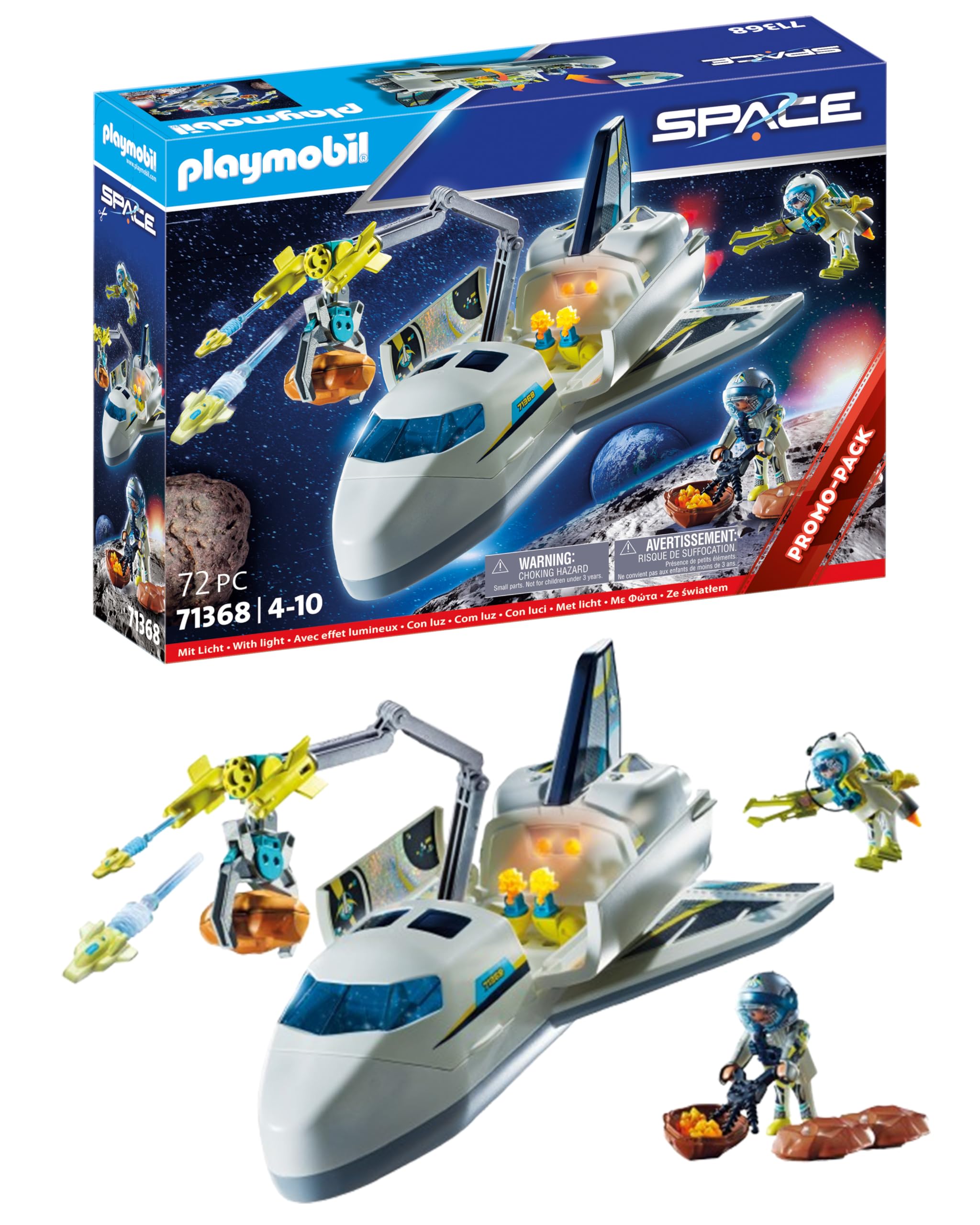 PLAYMOBIL | Space | Promo Pack | Space-Shuttle auf Mission | Spielzeug für Kinder ab 4 Jahren | 71368
