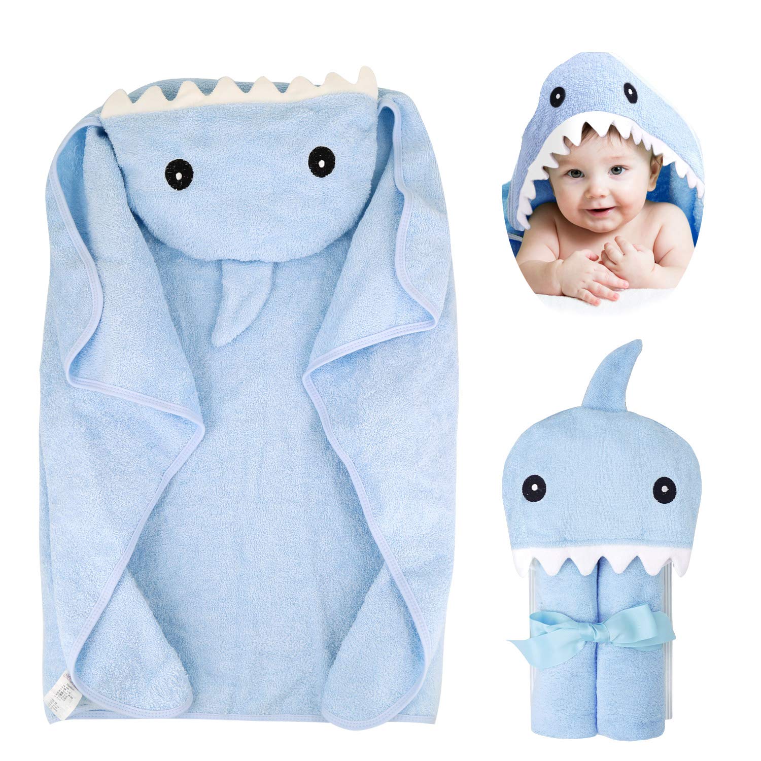 blue baby towels