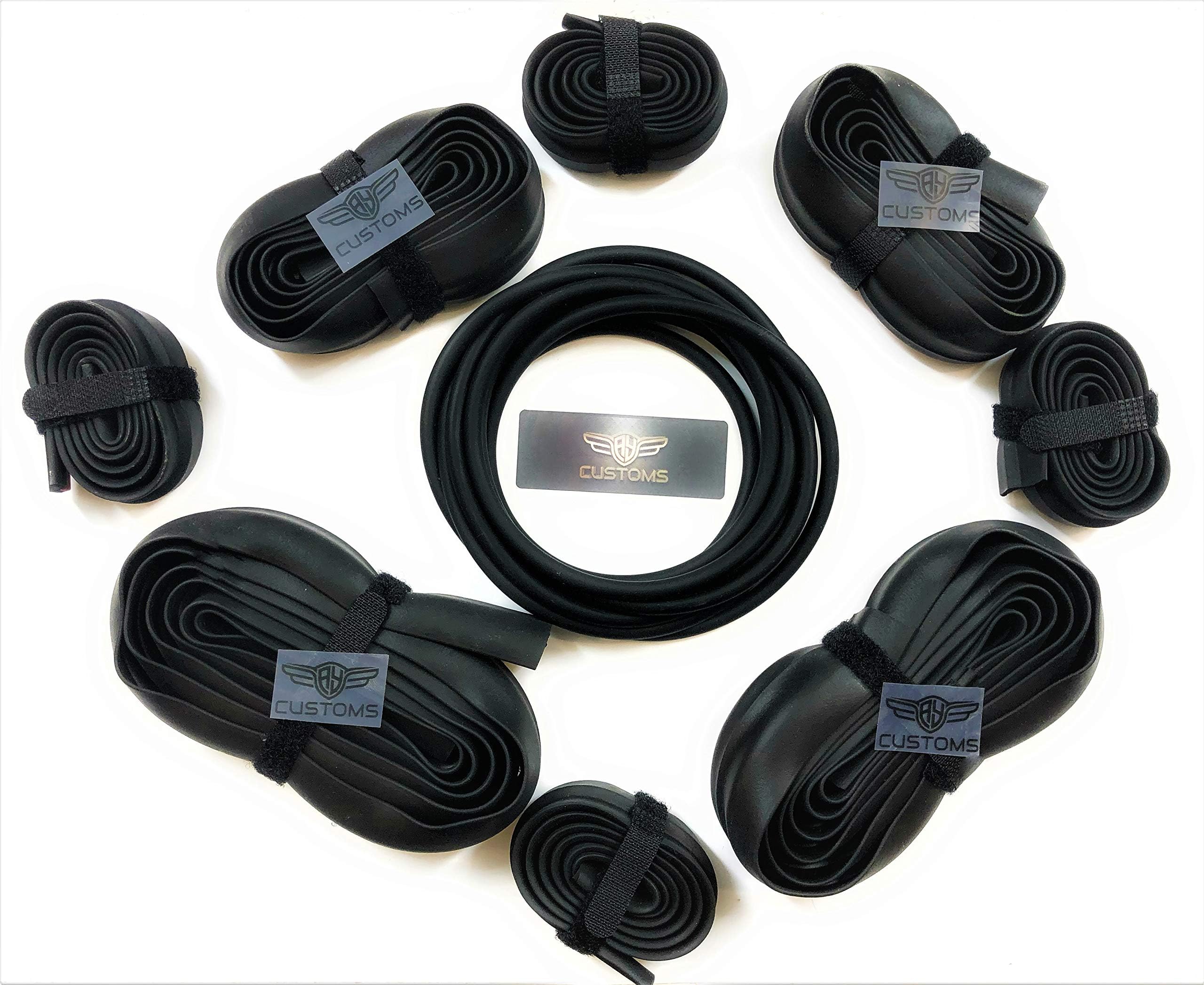 AY Customs Tesla Model 3 Wind & Dust Guard Noise Lowering Dampening Reduction Kit Quiet Seal for Doors (Full Noise Reduction Kit Including Roof)