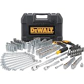 DEWALT Mechanics Tool Set, 1/4 and 3/8 Inch Drive, SAE, 172-Piece (DWMT81533)