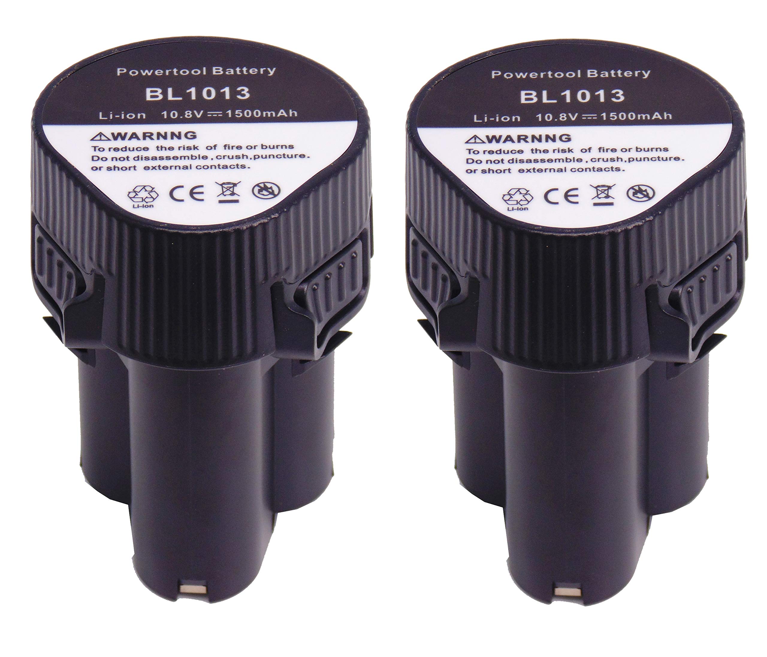 FengWings® 2 X Battery BL1013 BL1014 194550-6 194551-4 10.8V 1.5Ah Battery Replace For 10.8V makita DF030 JV100 TW100 DF330D MR051 HP330 HP330D HP330W HP330DWE
