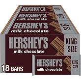 HERSHEY'S Milk Chocolate King Size Candy Bars, 2.6 oz, 18 Ct | King Size HERSHEY'S Milk Chocolate Bars in a bulk candy Box for Parties, Gifting and Sharing