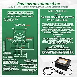 KUTTOLE 30 Amp Automatic Transfer Switch, RV