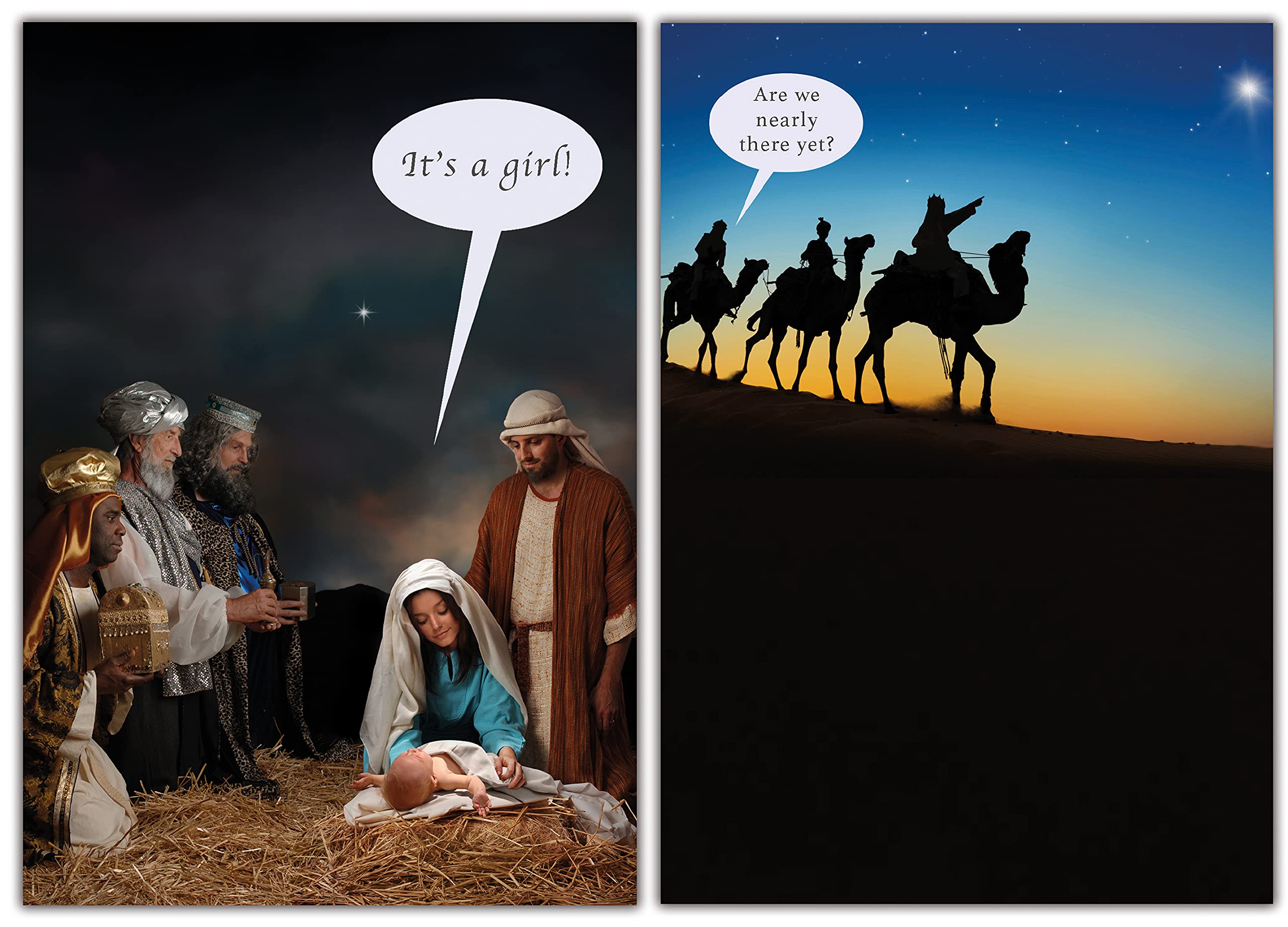 Emotional Rescue Christmas Cards Multi-pack, 10 Funny & Rude Christmas Cards, 2 Different Designs, Assortment