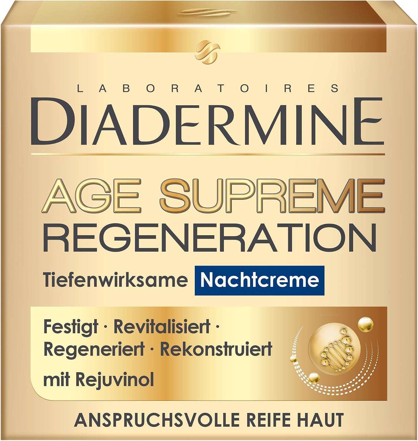 Diadermine Expert Verjüngende Nachtcreme – 50 Ml, Mit Nobelpreis-Technologie, Für Reife & Anspruchsvolle Haut