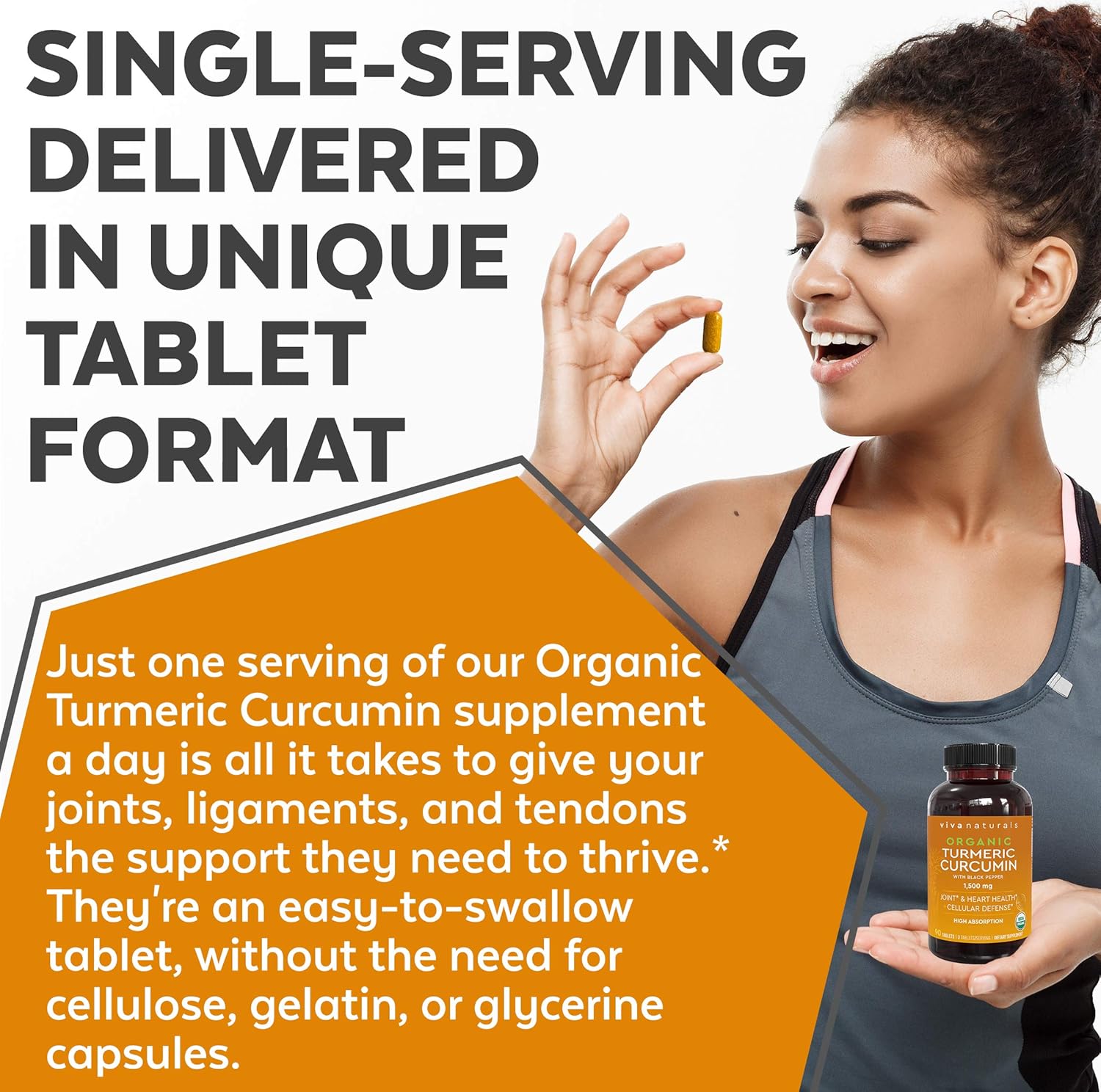 Organic Turmeric Curcumin Supplements with Black Pepper for Better Absorption | 1500mg High Potency Turmeric Pills Organic for Joint Support, Joint Supplements for Men & Women, 90 Tablets.: Health & Personal Care