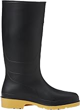 Dunlop Dull Unisex Full Knee Waterproof Rain Boots Black PVC Wellies EU36 UK3 view 2