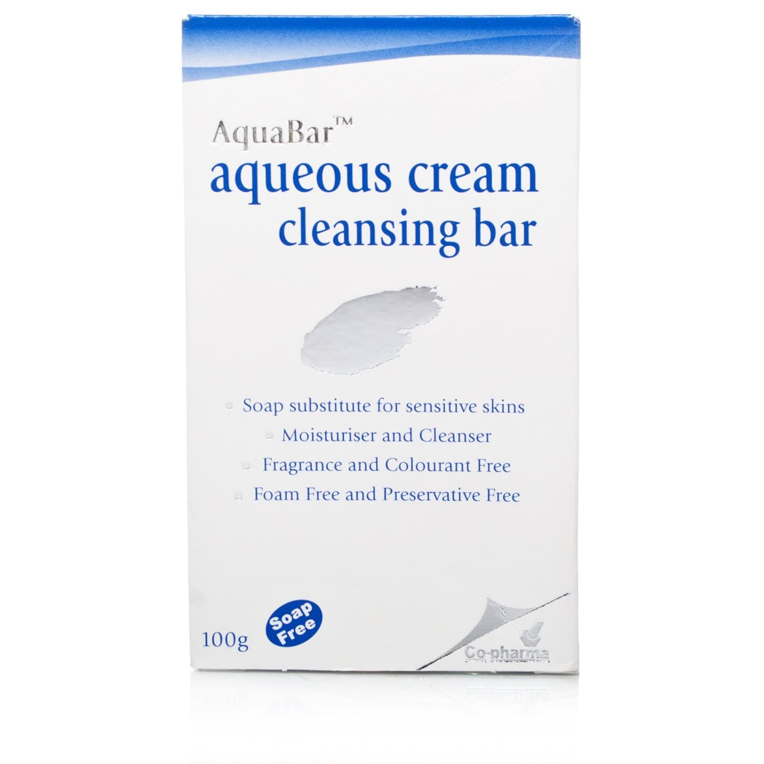 Aquabar Aqueous Cream Cleansing Bar Soap For Sensitive Skins 100g bar