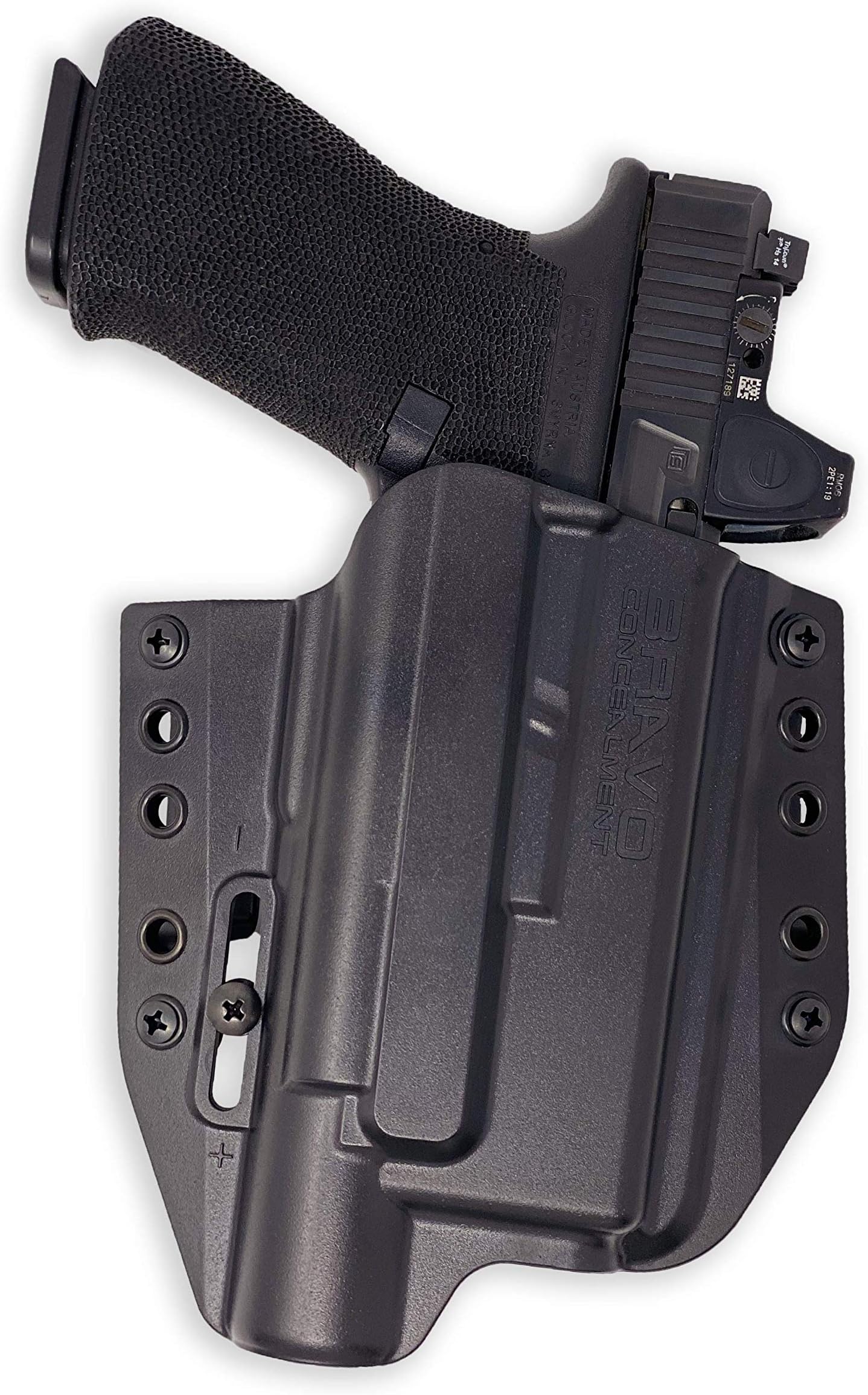 Bravo Concealment OWB Kydex Gun Holster - BCA Light Bearing 2.0