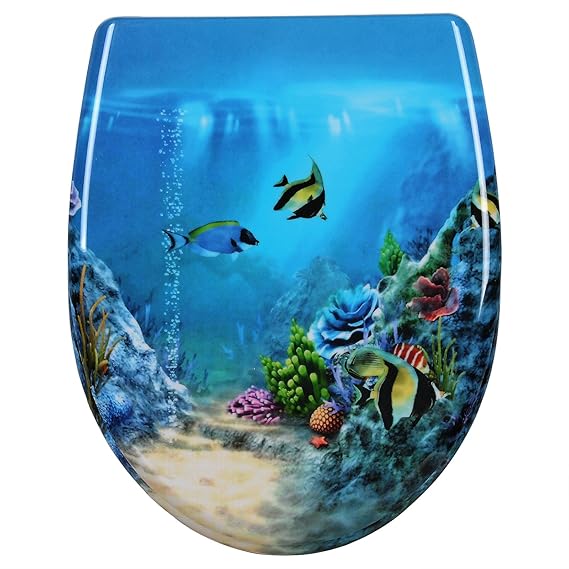WOLTU Quick Release Toilet Seat with Soft Close Slow Hinge Attached Fittings Antibacterial for