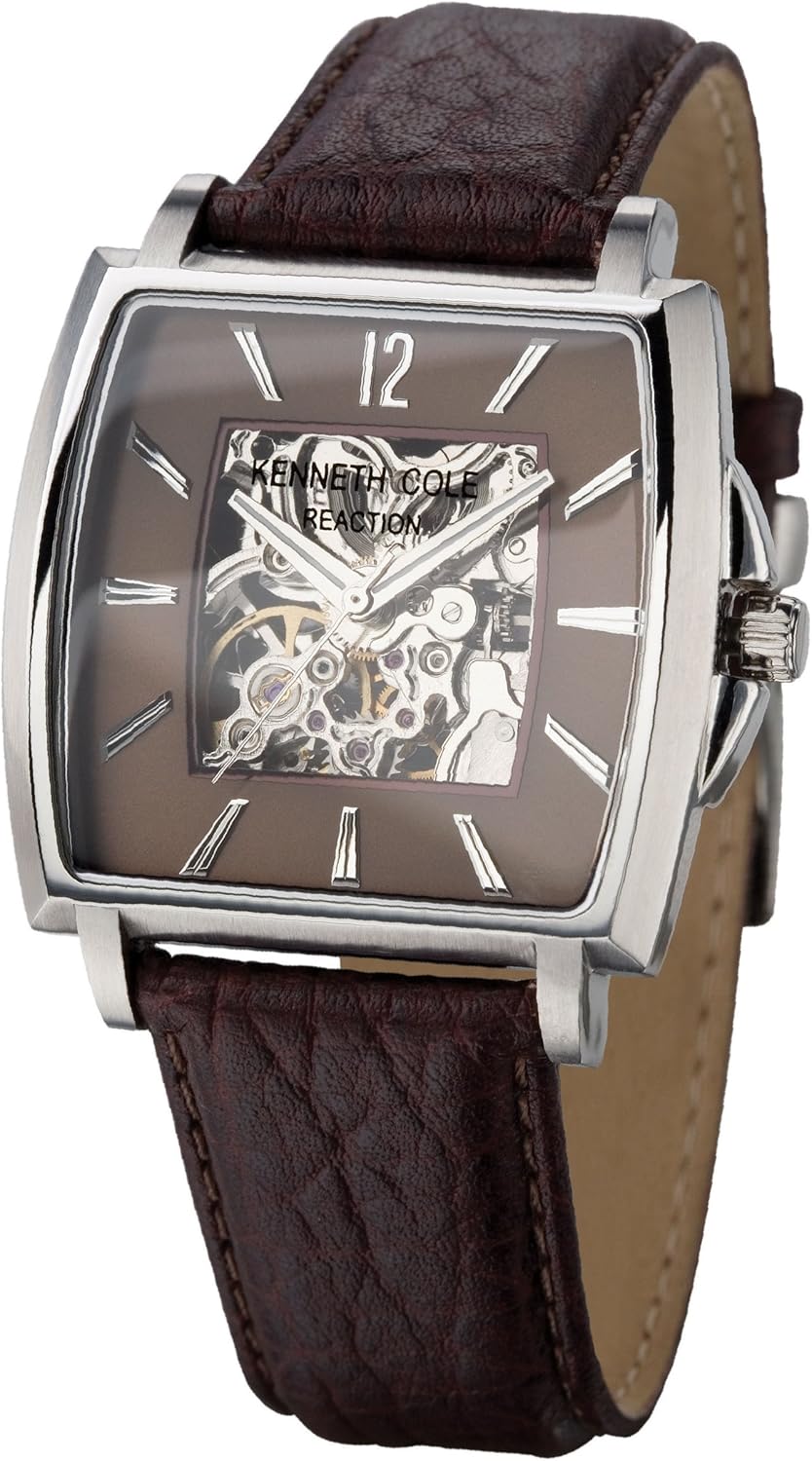 Cole Stainless Steel Mens Automatic Skeleton Analogue Dial