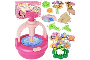 Einailvk DIY Flower Bouquet Kit, DIY Arts & Crafts Kit Toys for Kids Girls 4 5 6 7 8 Year Old, Educational Activity Preschool Birthday Gifts