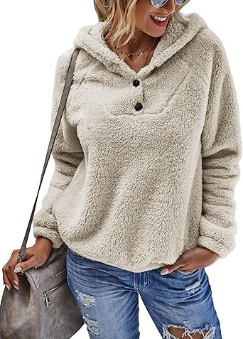fluffy fleece pullover