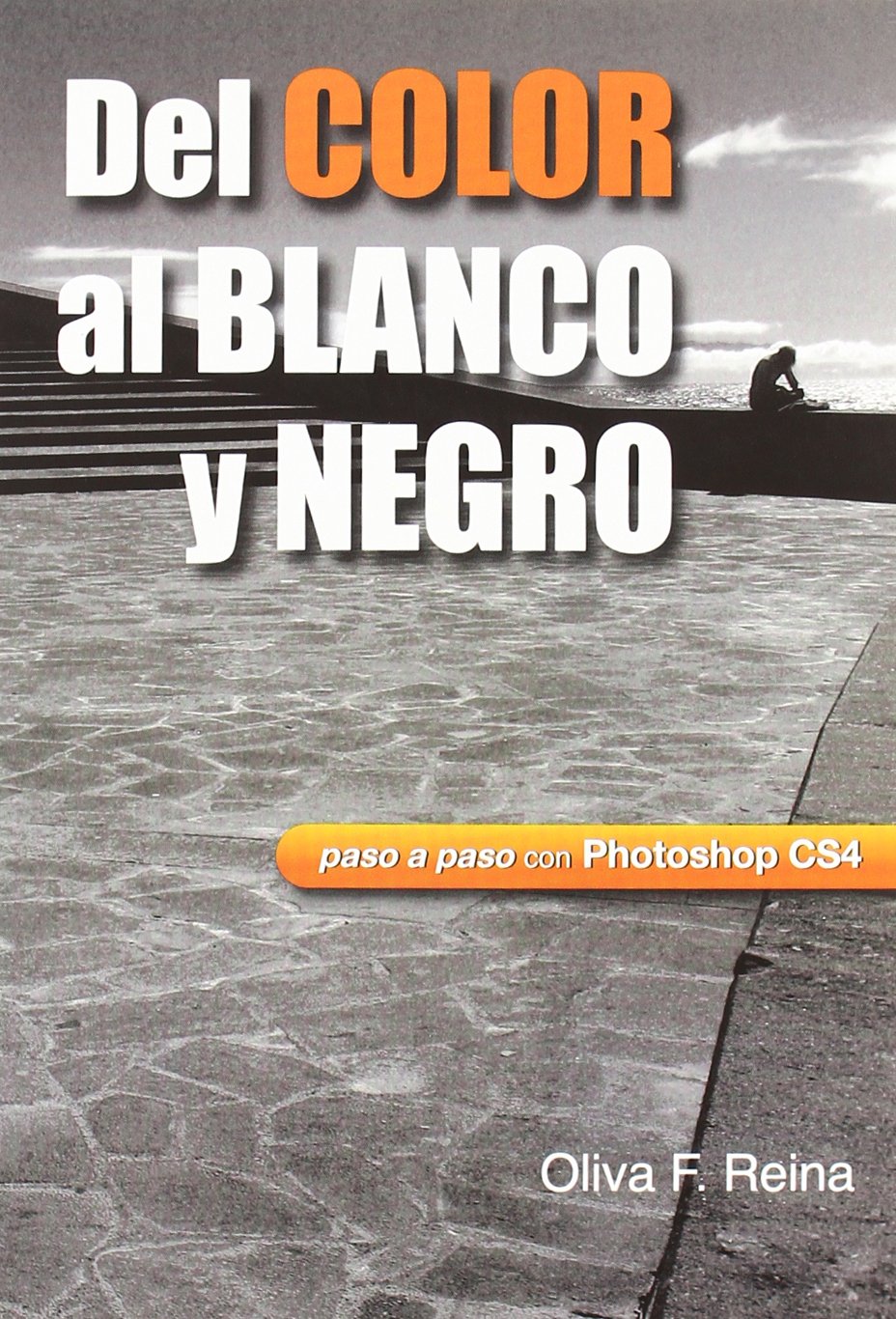 Portada de Del color al blanco y negro : paso a paso con Photoshop CS4