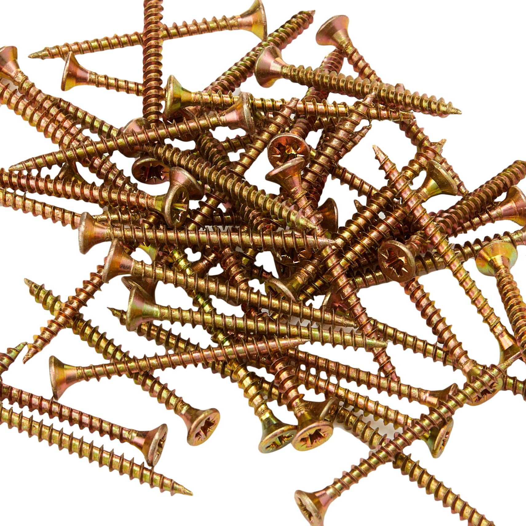 ForgeFix Multi-Purpose Single Thread Screws | 3.5 x 40mm | Zinc Yellow Passivated | Box 200