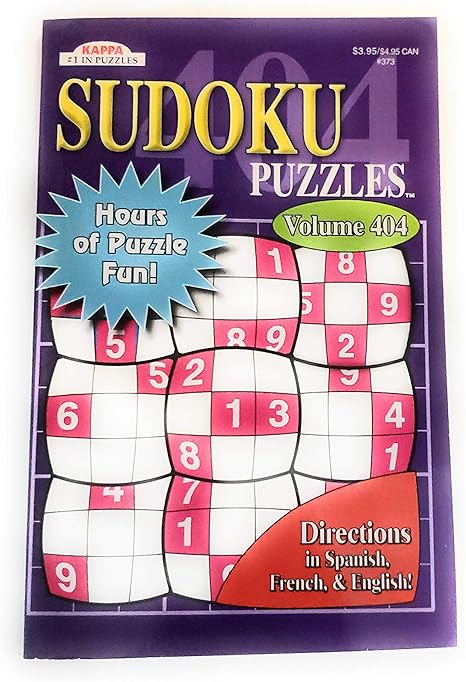 Amazon Kappa Sudoku Puzzles Volumes Vary See Sellers For Vol 