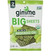 Gimme Organic Avocado Oil Sea Salt Roasted Seaweed, 0.92 OZ