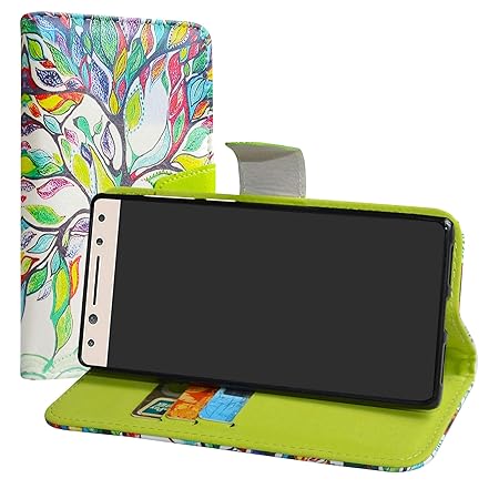 LiuShan Alcatel 5 Hülle, Brieftasche Handyhülle Schutzhülle PU Leder mit Kartenfächer und Standfunktion für Alcatel 5 Smartph