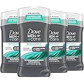 Dove Men+Care Aluminum-Free Deodorant Moon Oasis 4 Count for a Long-Lasting Scent, with 72H Odor Protection, 3.0 oz