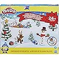 Play-Doh Advent Calendar Toy for Kids 3 Years and Up with Over 24 Surprise Accessories, Playmats, and 24 Cans, Assorted Color