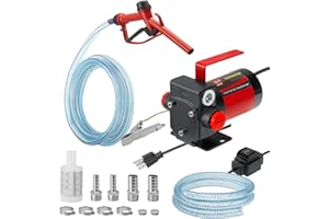 110V AC Gasoline Fuel Pump Kit, Self-priming Fuel Transfer Pump, Reversible Pumping, Overheat Protection, Explosion-proof, Su