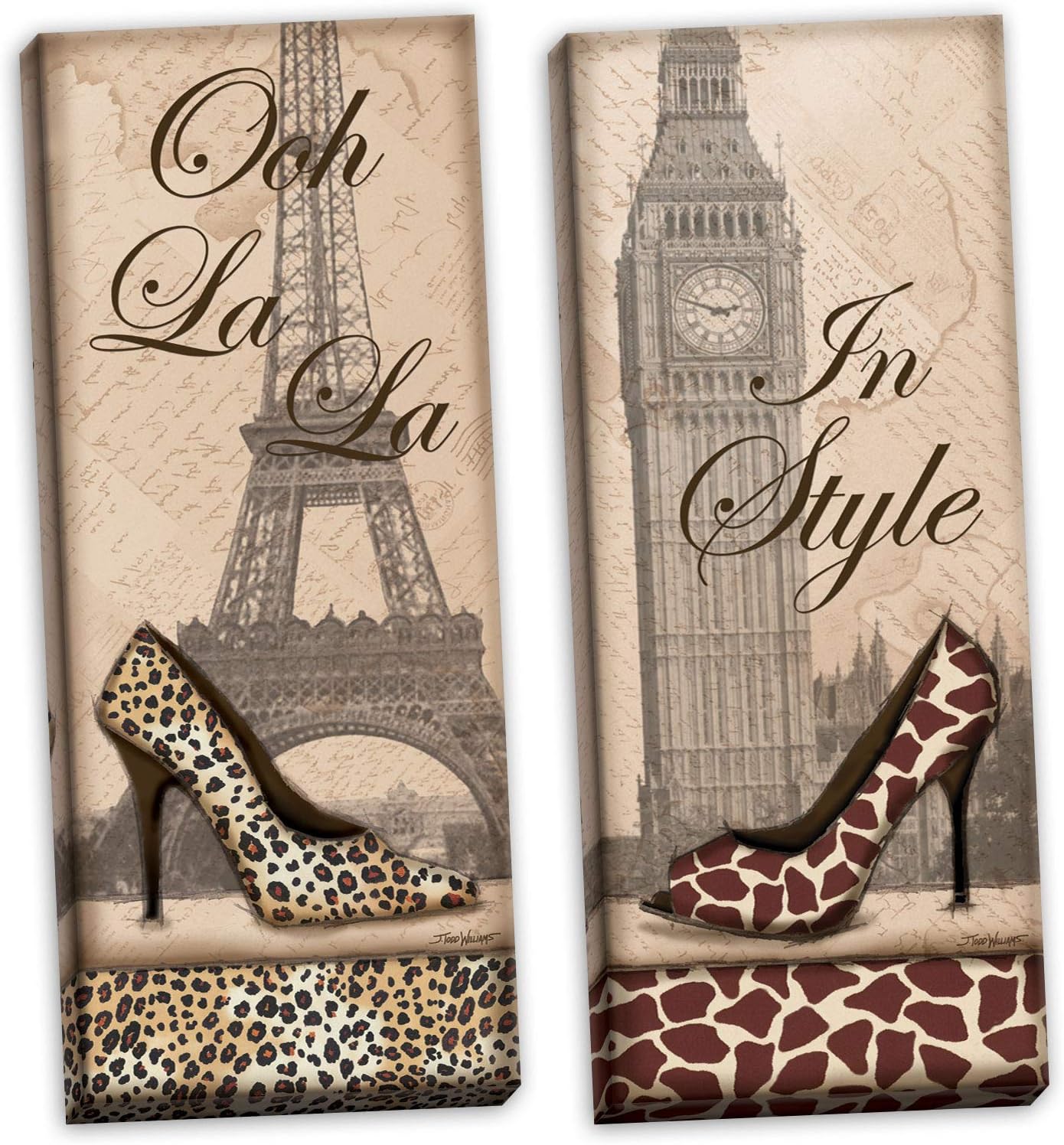 animal print high heel shoes