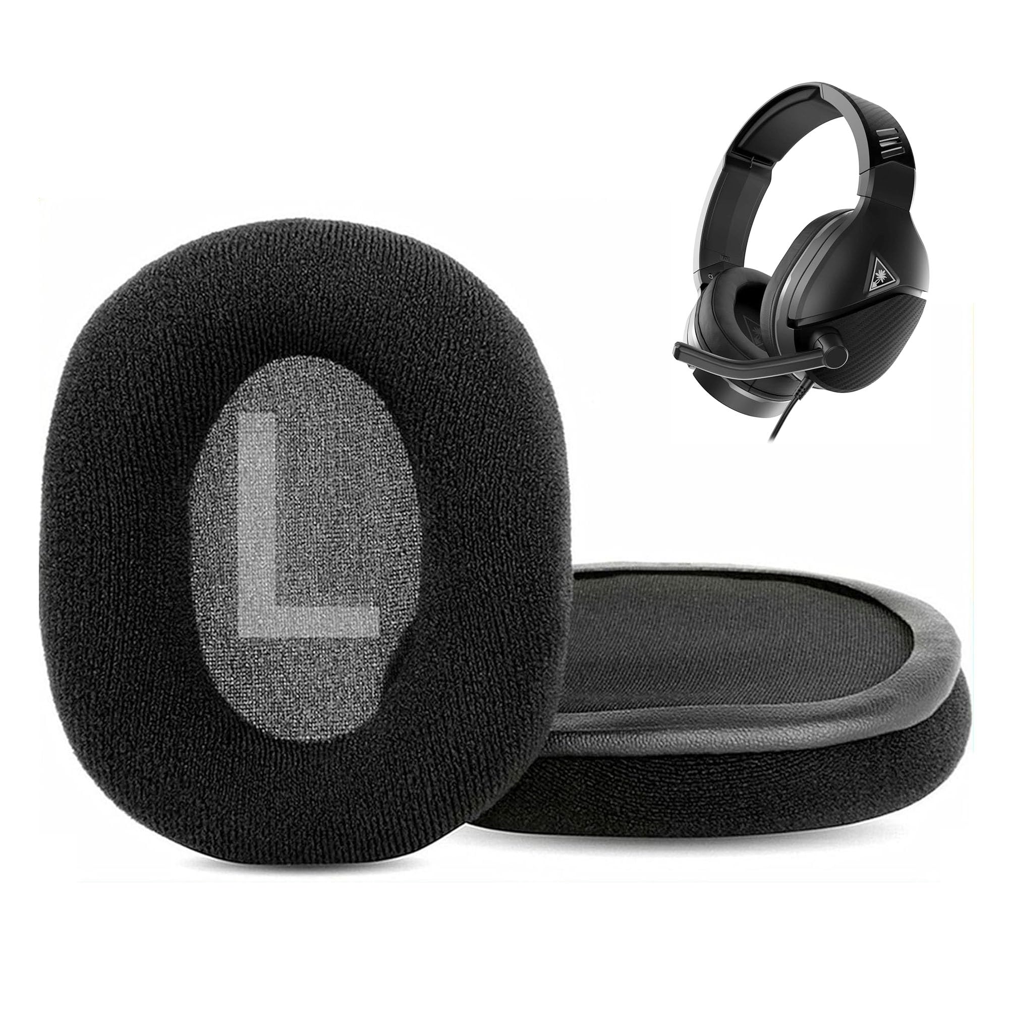 Ear Force Recon 150 Earpads Replacement for Turtle Beach Ear Force 100/200/150 Gaming Headsets Ear cushions with Comfortable Fabric and Memory foam