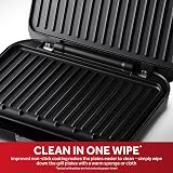 George Foreman Medium Electric Fit Grill Black 1630W Non-stick Easy Clean view 4