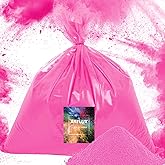 ARELUX Bright Rose Red Color Powder - 6lbs Bulk (2x3lb) for Color Wars, Powder War & Fun Events | Durable Individual Packets, Vibrant Holi Powder for Gender Reveal, Run, Rangoli, Parties | Non-Toxic
