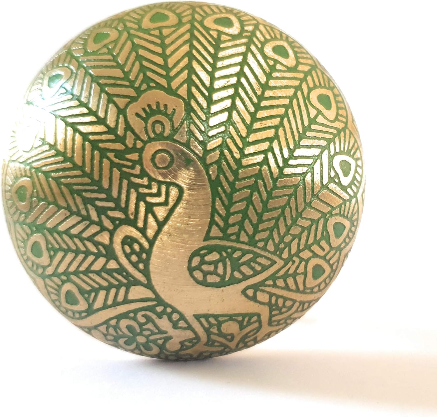 French Furniture Fittings Set of 6 Green Brass Peacock Knobs Kitchen Cabinet Pulls for Cupboard Doors Furniture