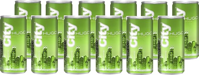 City Hugo Aperitivo Holunderblute Limette Suss Weinhaltiger Cocktail Dose Ohne Pfand 12 X 0 2 L Amazon De Bier Wein Spirituosen