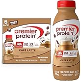 Premier Protein Shake, Café Latte with Caffeine for Energy – 30g Protein, No Added Sugar, 24 Vitamins & Minerals to Support Immune Health, 11.5 fl oz, 6 Pack (Packaging May Vary)