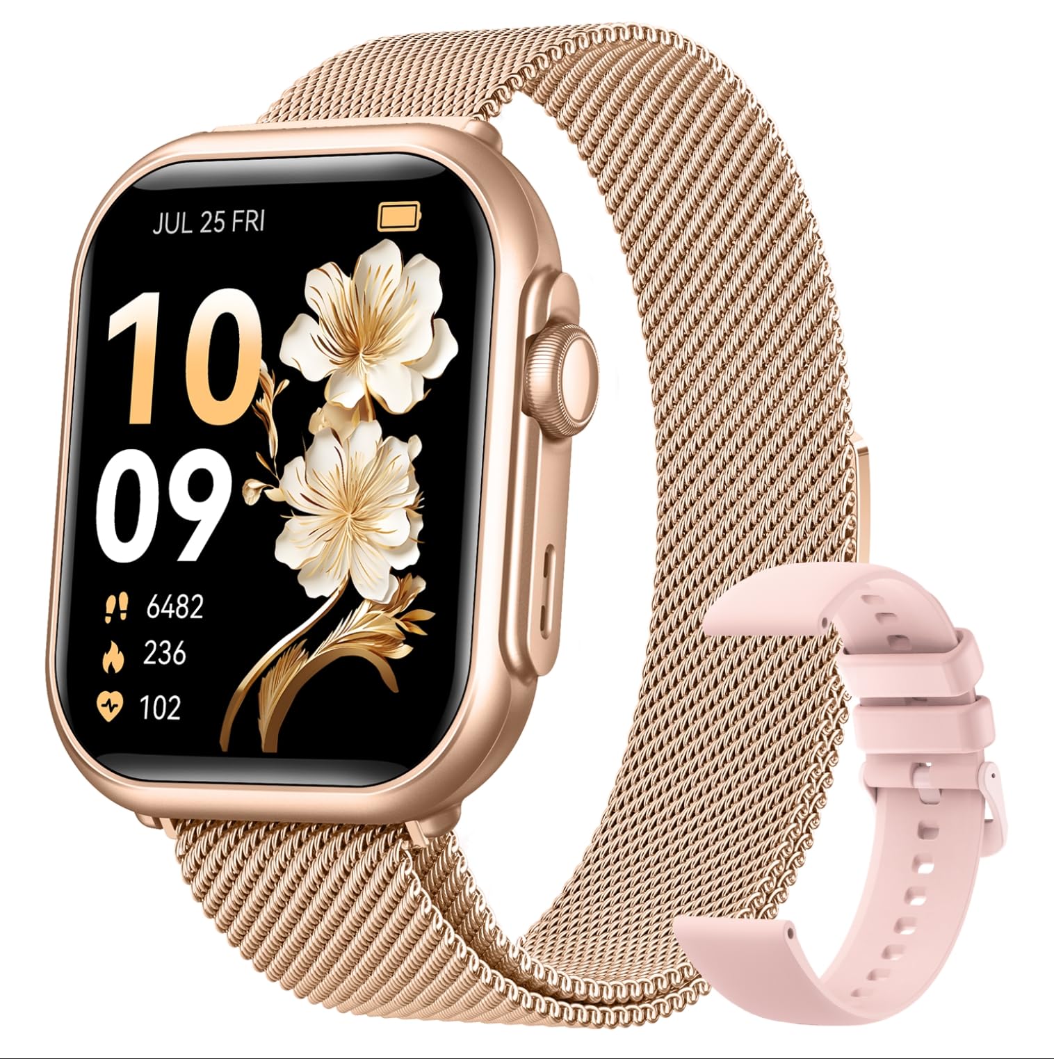 Photo 1 of ** SOLD AS IS, NO REFUND/RETURN** SEE COMMENTS!
Smart Watch for Android/iPhone, 5ATM Fitness Watches for Women with 110+ Sports Modes, Bluetooth Calls/Messages/App Notifications, Health Monitor Blood Pressure/Heart Rate/SpO2/Sleep, Gifts for Women