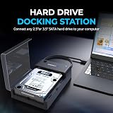 Sabrent Hard Drive Docking Station SATA SSD HDD 2.5 3.5 USB 3.0 Tool-Free view 4