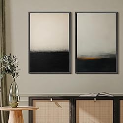 MUDECOR Framed Canvas Print Wall Art Set Black and