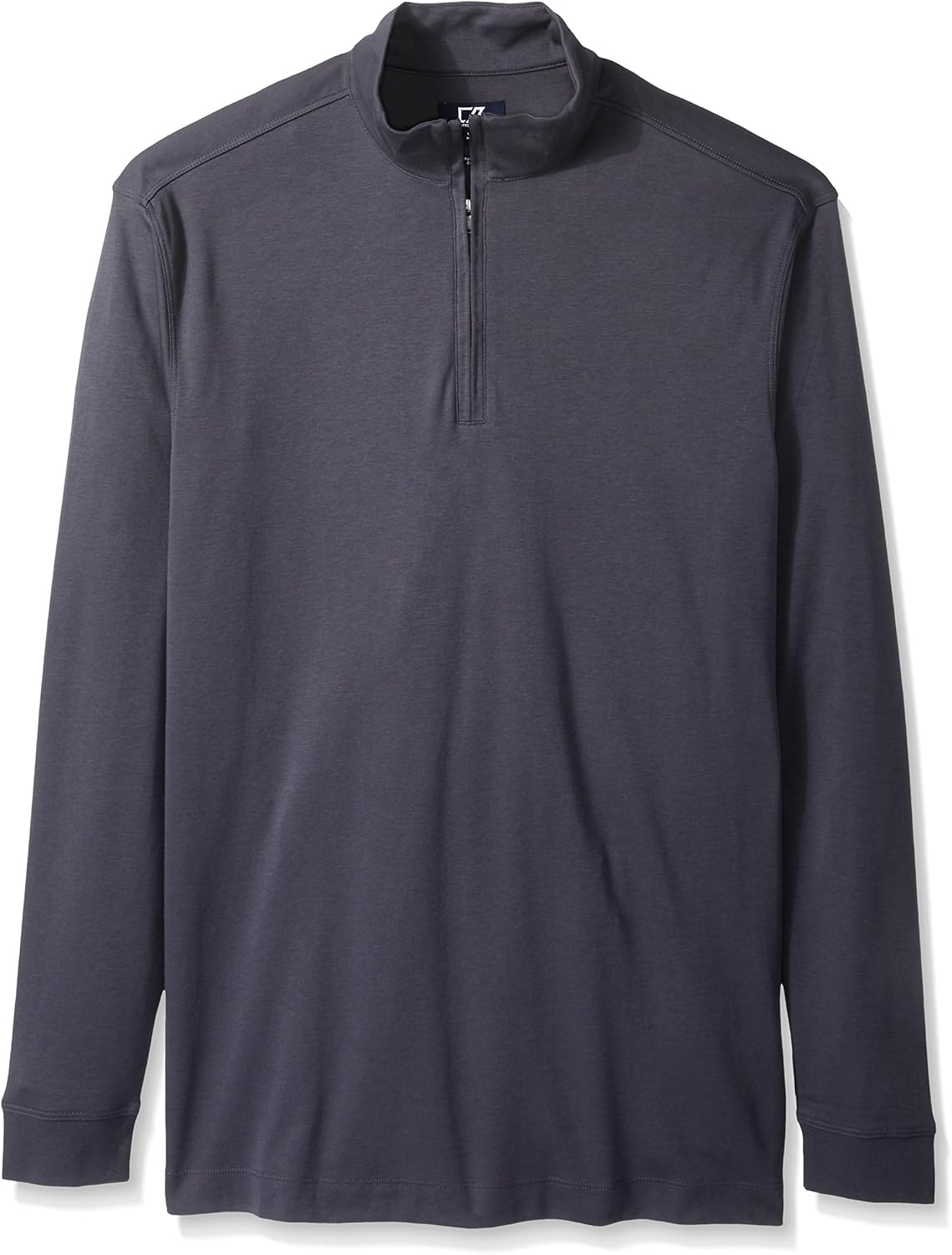 Cutter & Buck Men's Big and Tall Long Sleeve Belfair Pima Half-Zip: Clothing