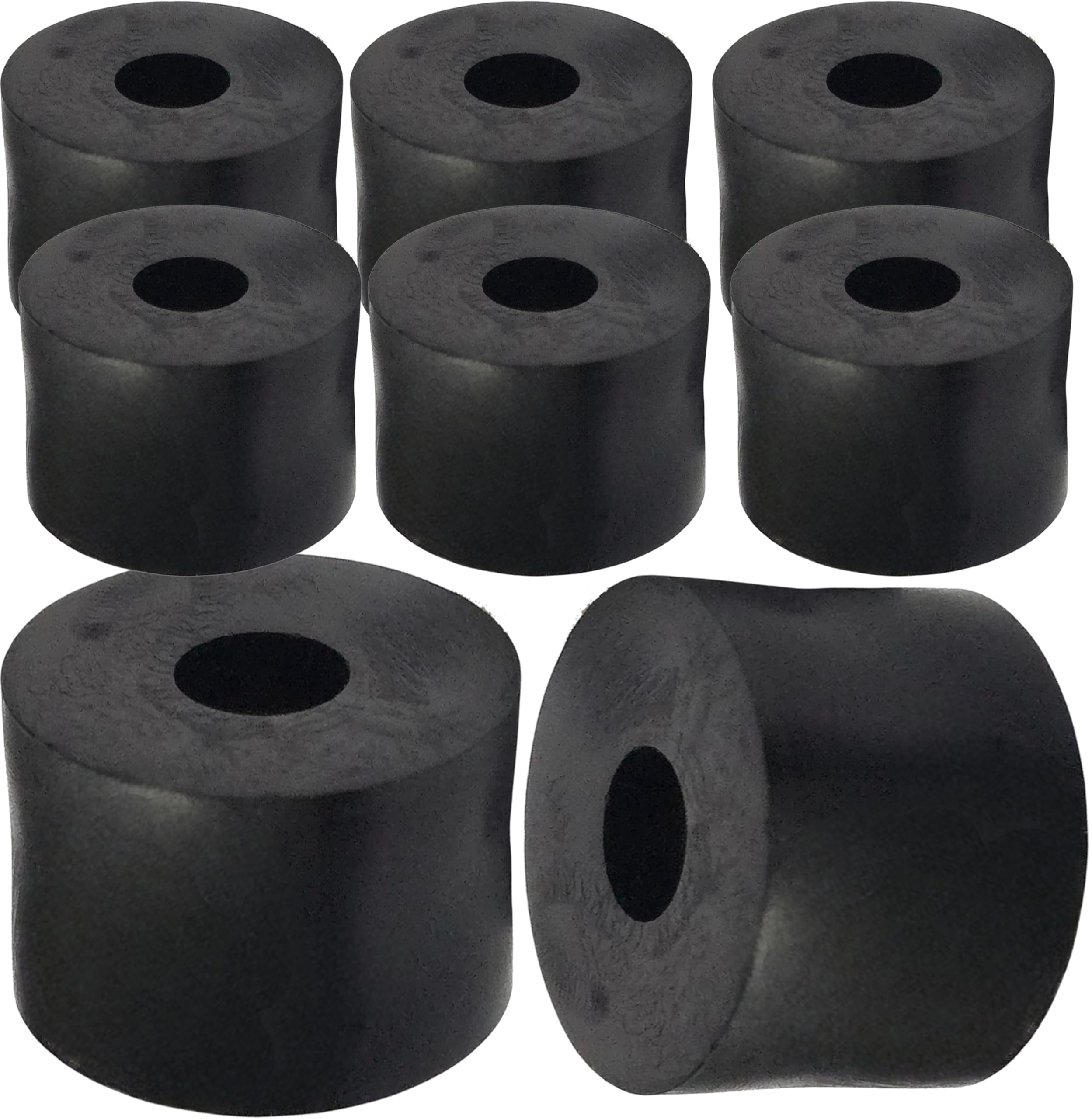 M10 Black Nylon Wide Spacers Standoff Washers ID (internal Diameter) 10.5mm, OD(outside diameter) 25mm, Thickness 20mm, M10 x 25mm x 20mm (Pack of 8)