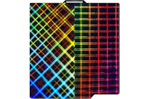 LAZTZQ 3D Printing Build Plate, Double-Sided smoothf of PES, Suitable for Bamboo Lab A1/X1/X1C/P1/P1P/P1S 257x257mm of 3D Printer Construct. (Grid PES + Lattice PES)